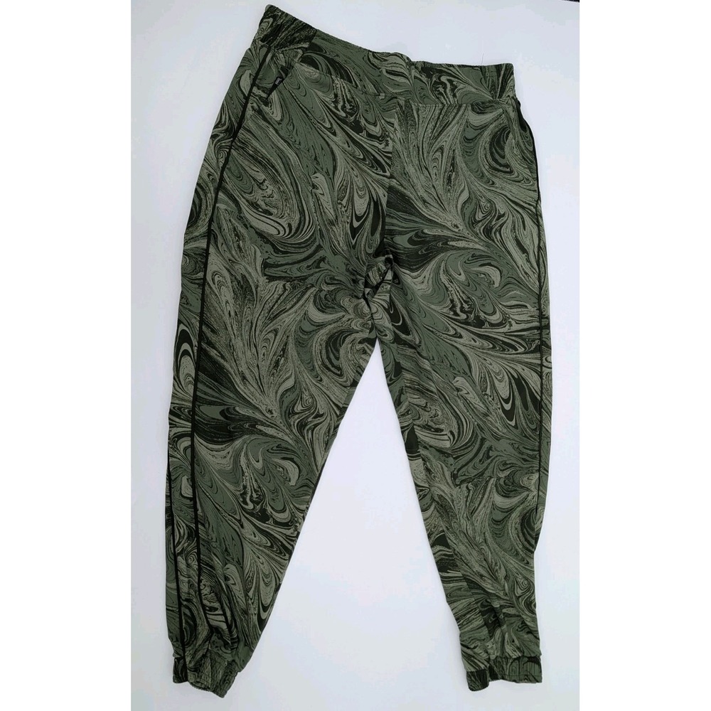 Athleta Brooklyn Jogger in Sumi Marble Green Print Size 12 Gym Athleisure Sports